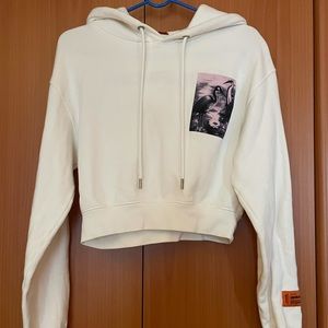 Heron Preston cropped hoodie